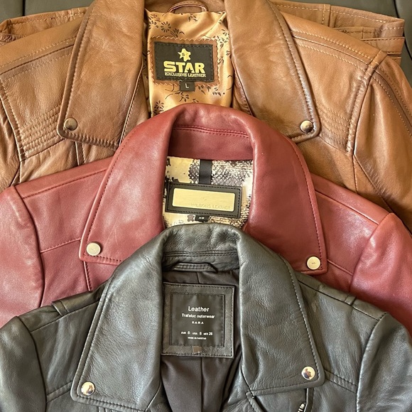 Zara Black (%100 GENUINE LEATHER) Biker Jacket - Picture 9 of 9